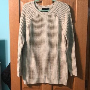 Forever 21 long cream sweater